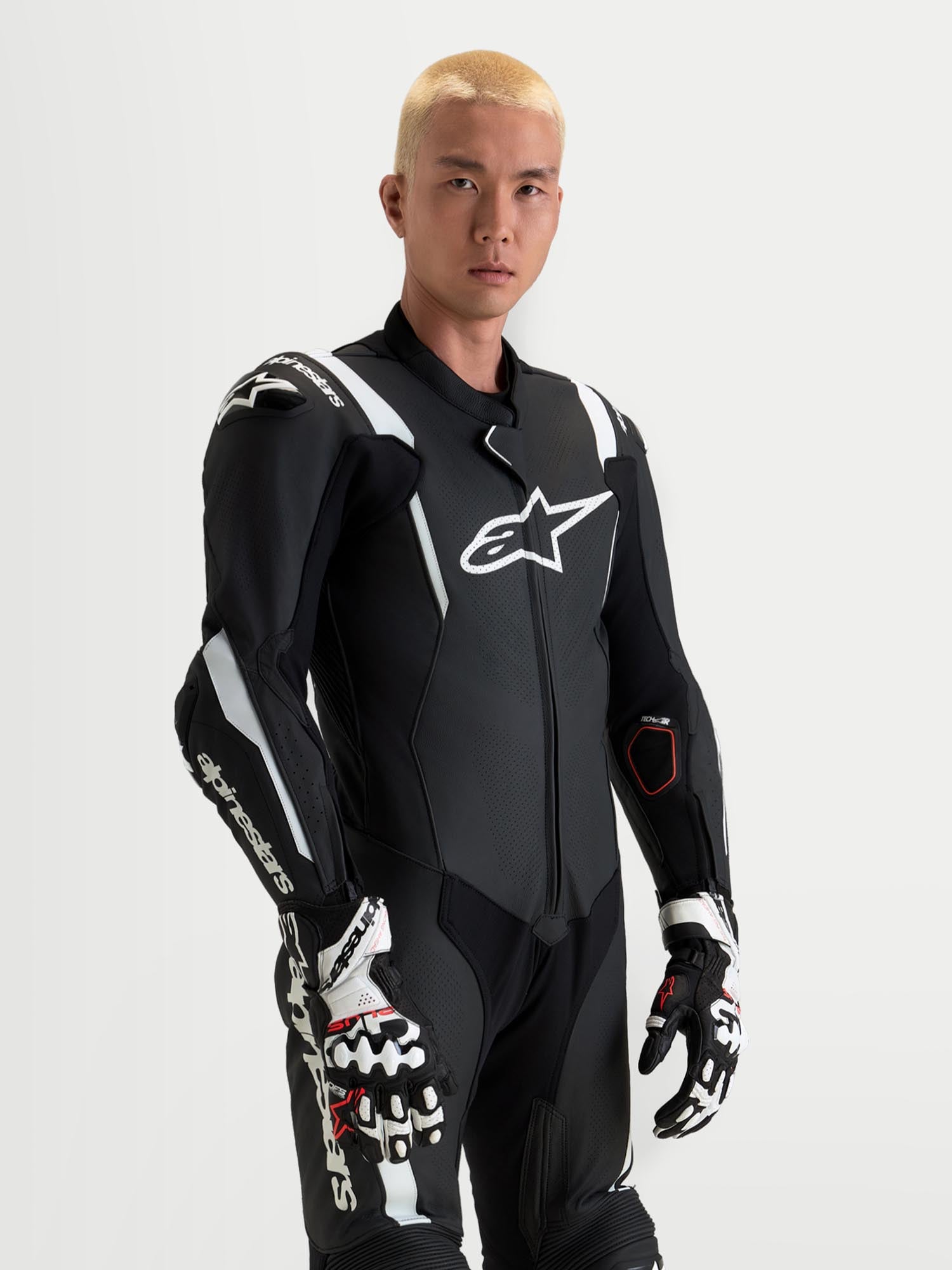 Alpinestars Missile V3 1-Piece Motorcycle Leather Suit black/white 50 Figure 8