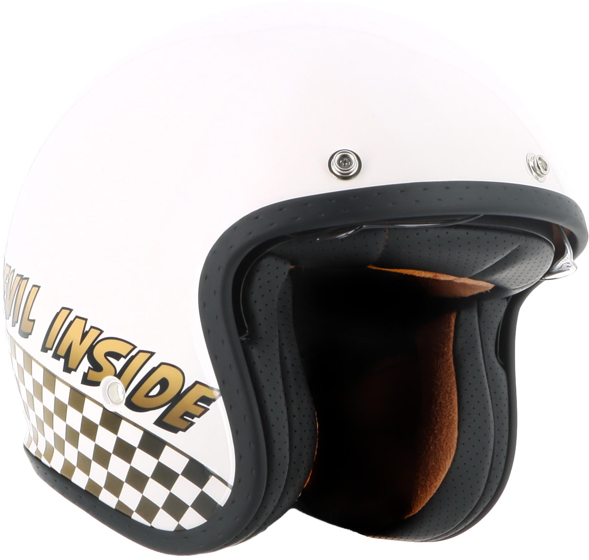 Helstons Devil Jet Helmet white S Figure 1