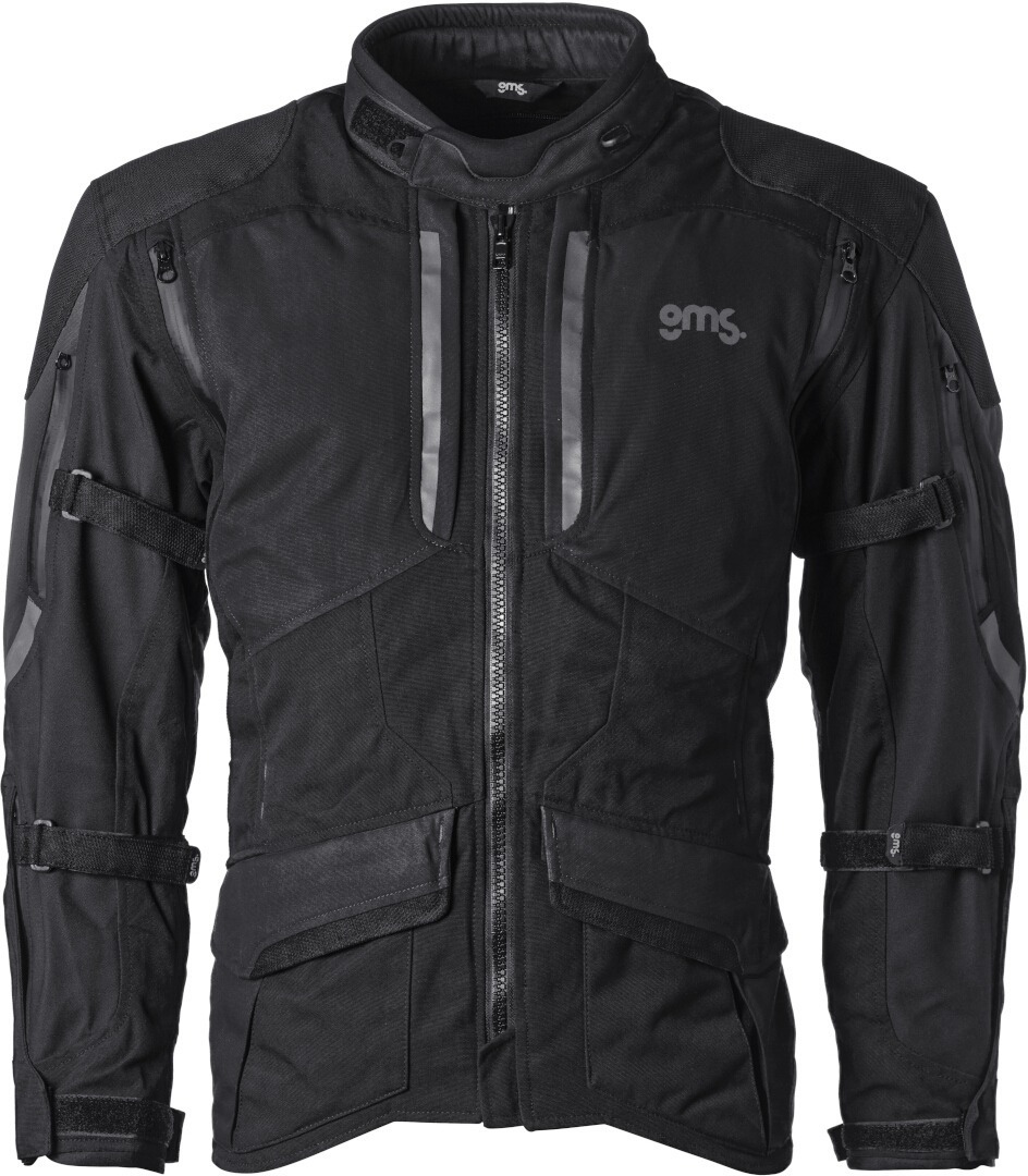 GMS Acamar WP vandtæt motorcykel tekstiljakke Sort 3XL Figur 1