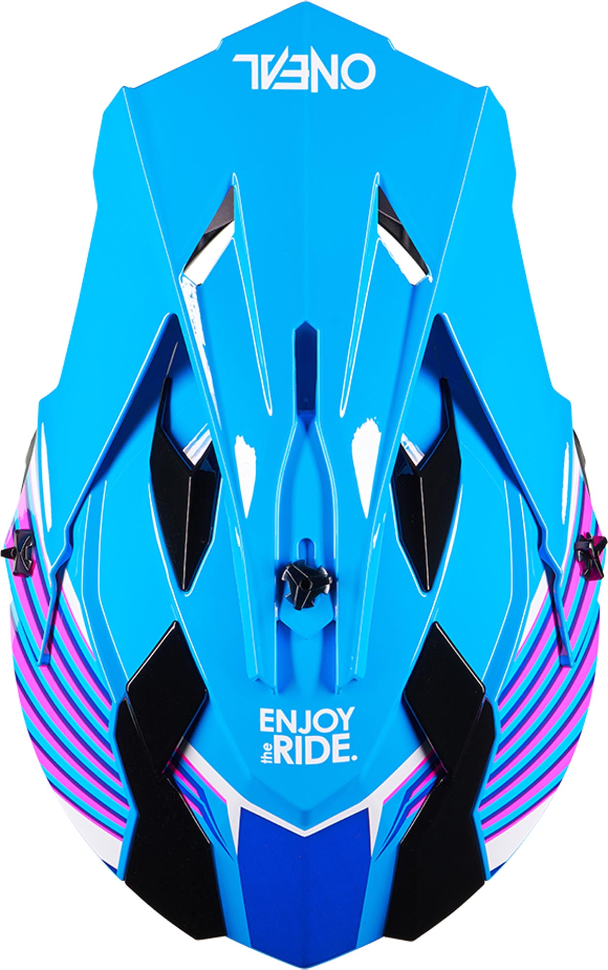 Oneal 2SRS Vector Motocross Helm schwarz/blau/rosa M (57/58) Abbildung 4