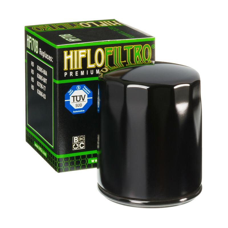 Hiflofiltro Oljefilter Blank Svart - HF170B Figur 1