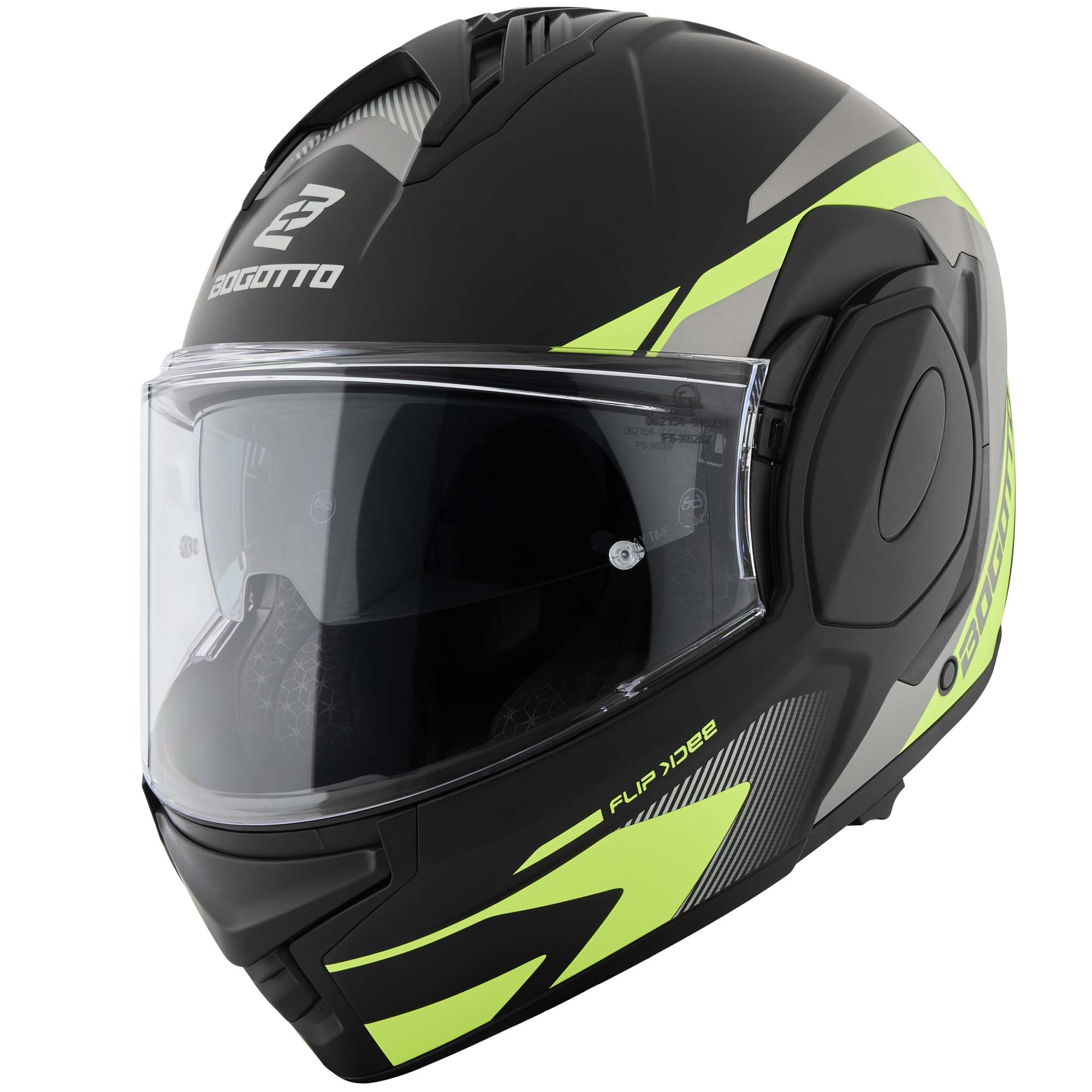 Bogotto FS-X600 Atyr Cască Negru mat/gri/galben L Figura 2