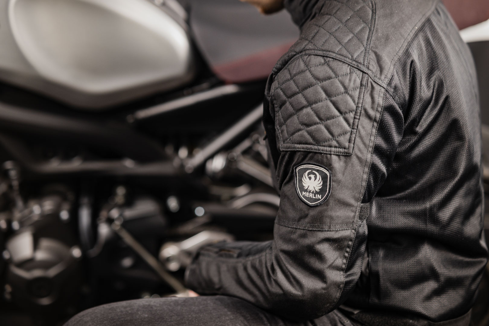 Merlin Shenstone Motorcycle Waxed Jacket black S Figure 7