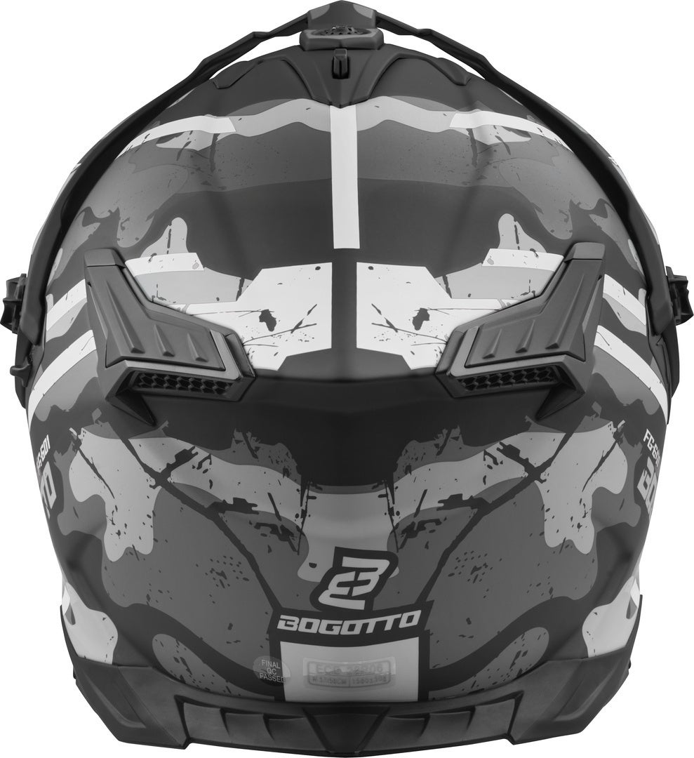 Bogotto FG-601 Sniper Enduro hjelm i glasfiber sort mat/grå L Figur 11