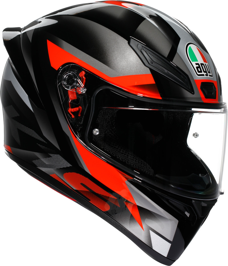 AGV K1 S Fastlap 2.0 Helm schwarz/grau/rot S (55/56) Abbildung 1