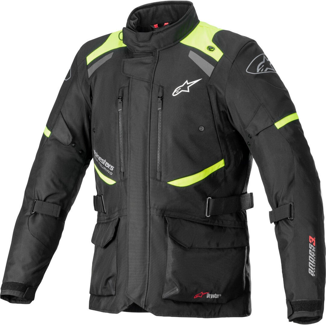 Alpinestars Andes V3 Drystar Motorcycle Textile Jacket black/yellow L Figure 1