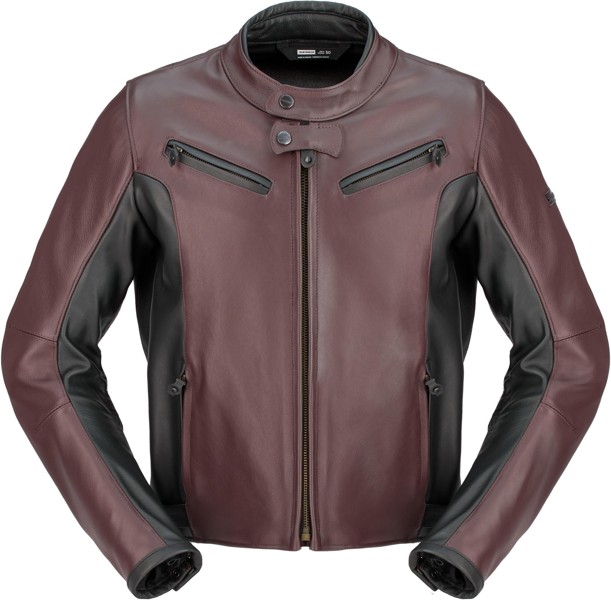 Spidi Special Motorcycle Leather Jacket dark red/black 52 Figure 1
