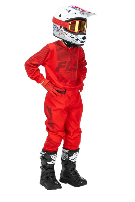 FLY Racing F-16 Youth Byxor - Röd Figur 7
