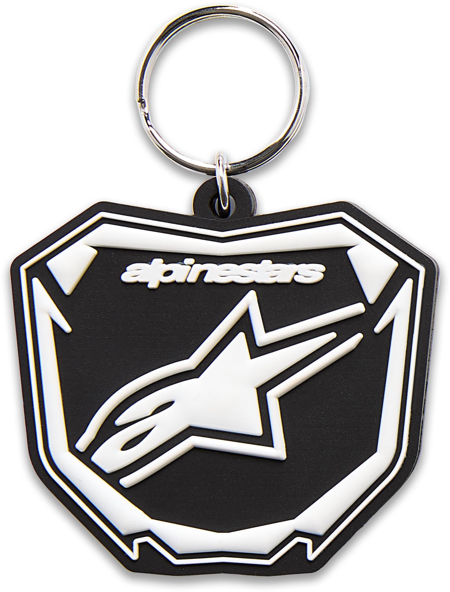 Alpinestars Plate Schlüsselanhänger schwarz/weiß Abbildung 1