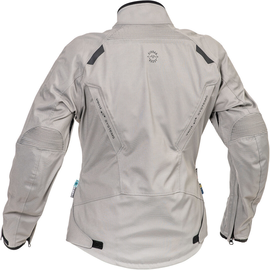 Halvarssons Jolen waterproof Ladies Motorcycle Textile Jacket grey 40 Figure 2