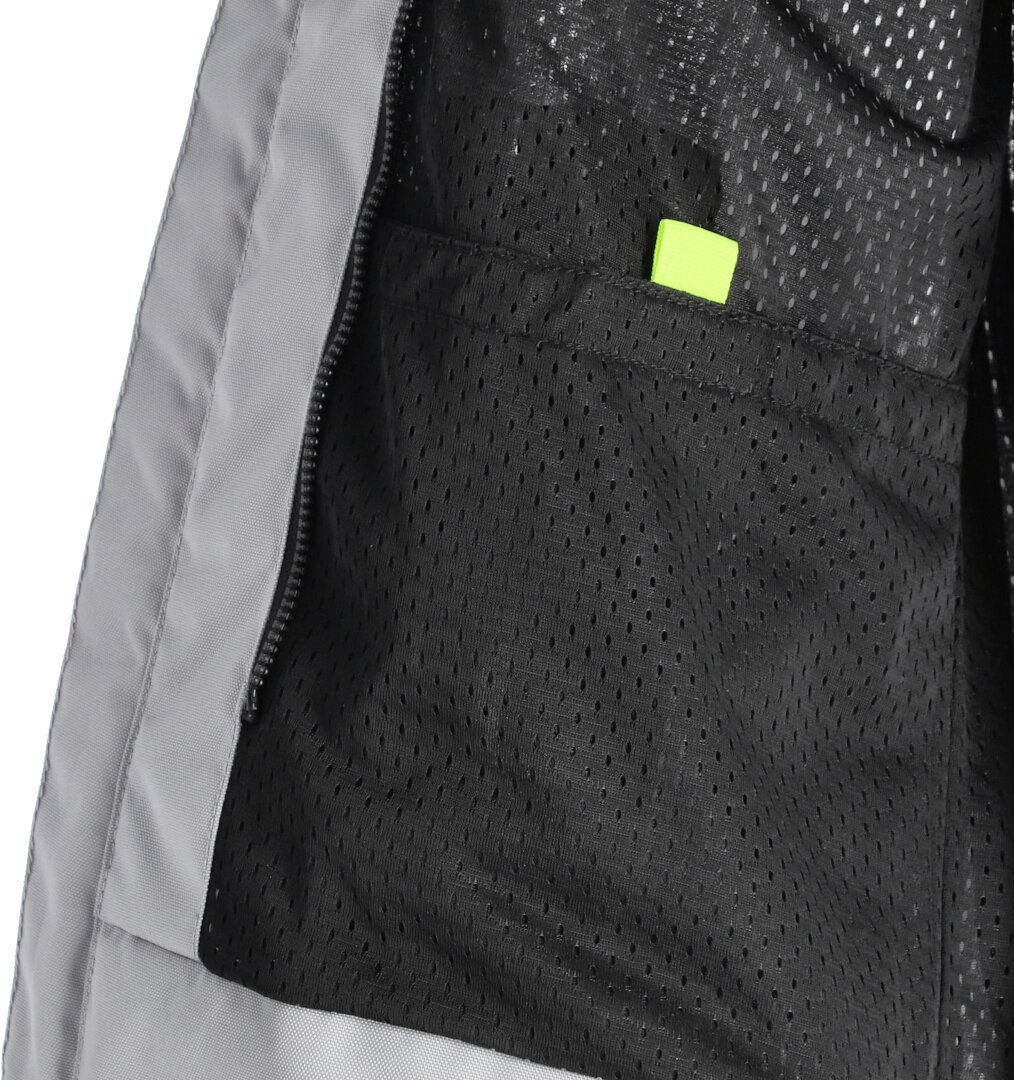 Acerbis Ramsey Vented 2.0 Mesh Motorcycle Textile Jacket grey/yellow XL Figure 4