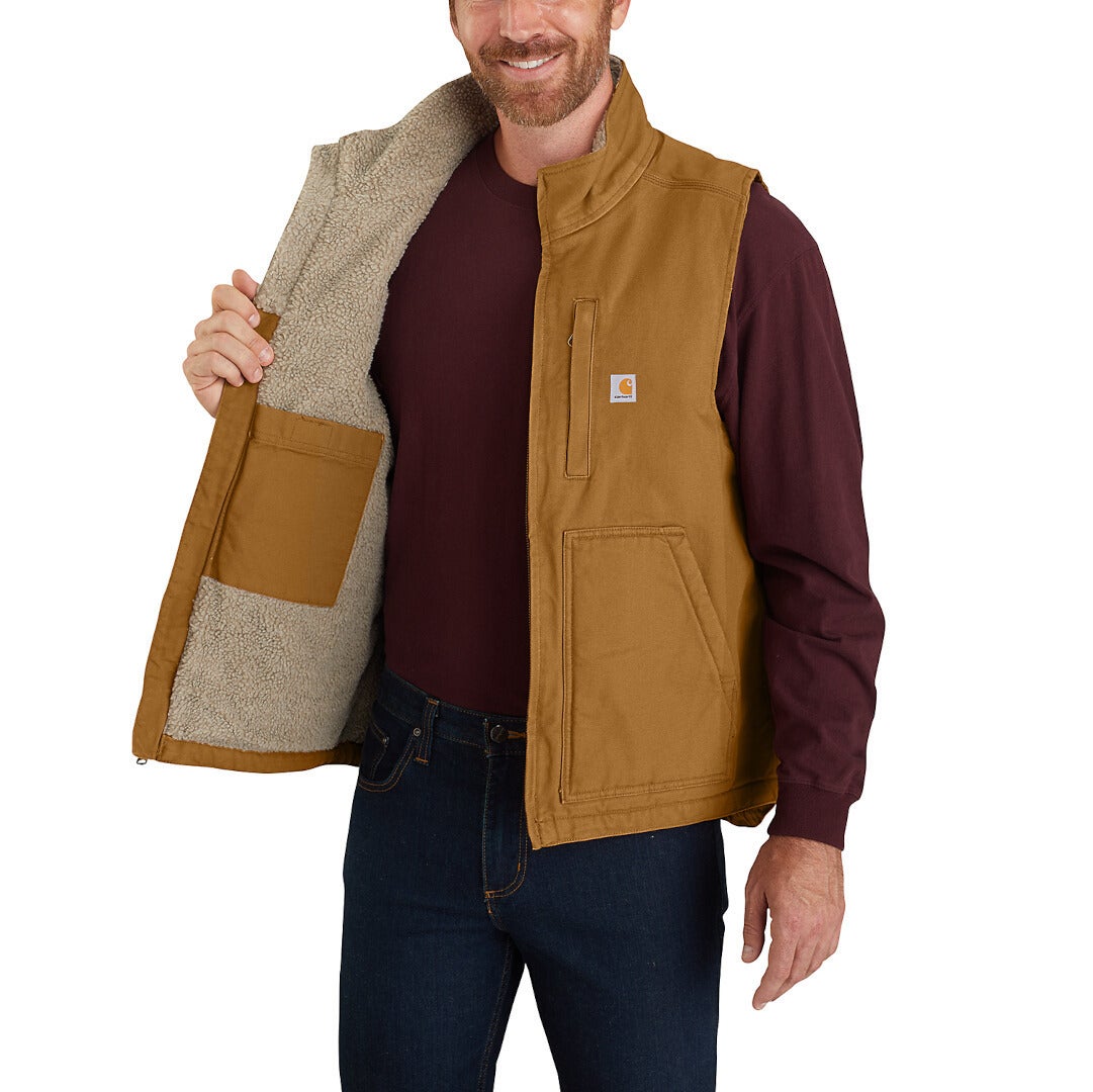 Carhartt Duck Mock Neck Vest brun XL Figur 3