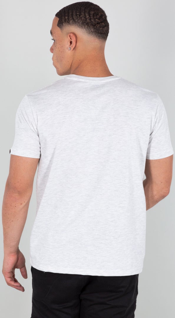 Alpha Industries Basic T Small Logo T-shirt branco/cinza XS Figura 2
