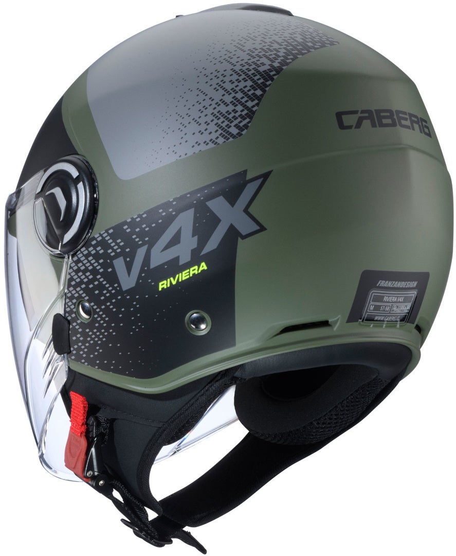 Caberg Riviera V4 X Alpha Jet hjelm Green Matt XXL (63/64) Figur 2