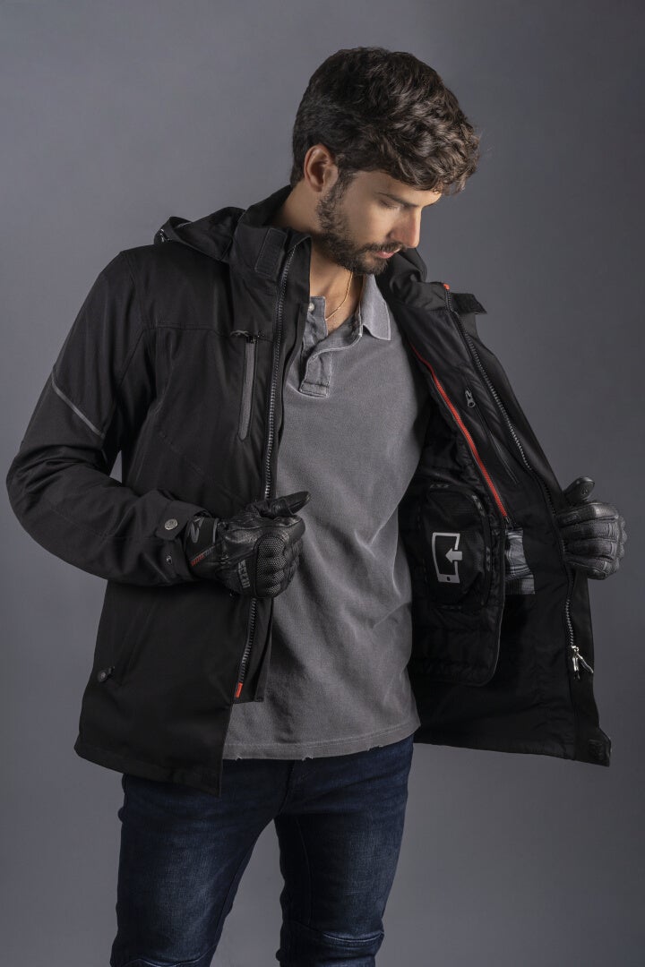 LS2 Rambla Evo Chaqueta textil de moto impermeable negro 5XL Figura 5