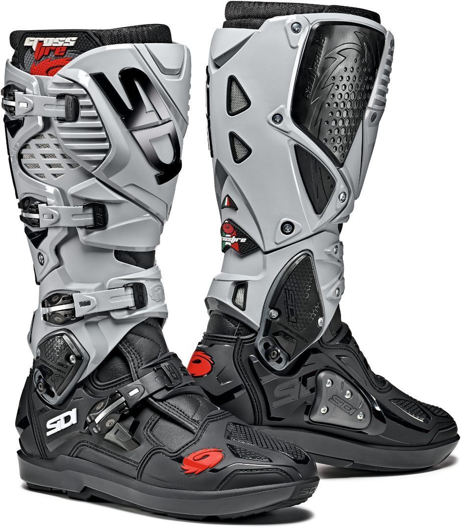 Sidi Crossfire 3 SRS Motocross Støvler sort/grå 46 Figur 1