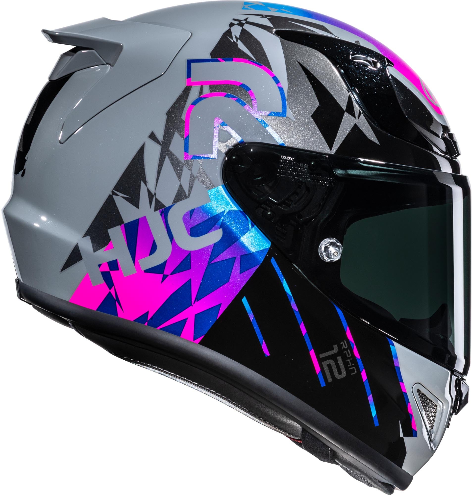 HJC RPHA 12 Kate Casque Noir/Gris/Violet XXL (62/63) Figure 4