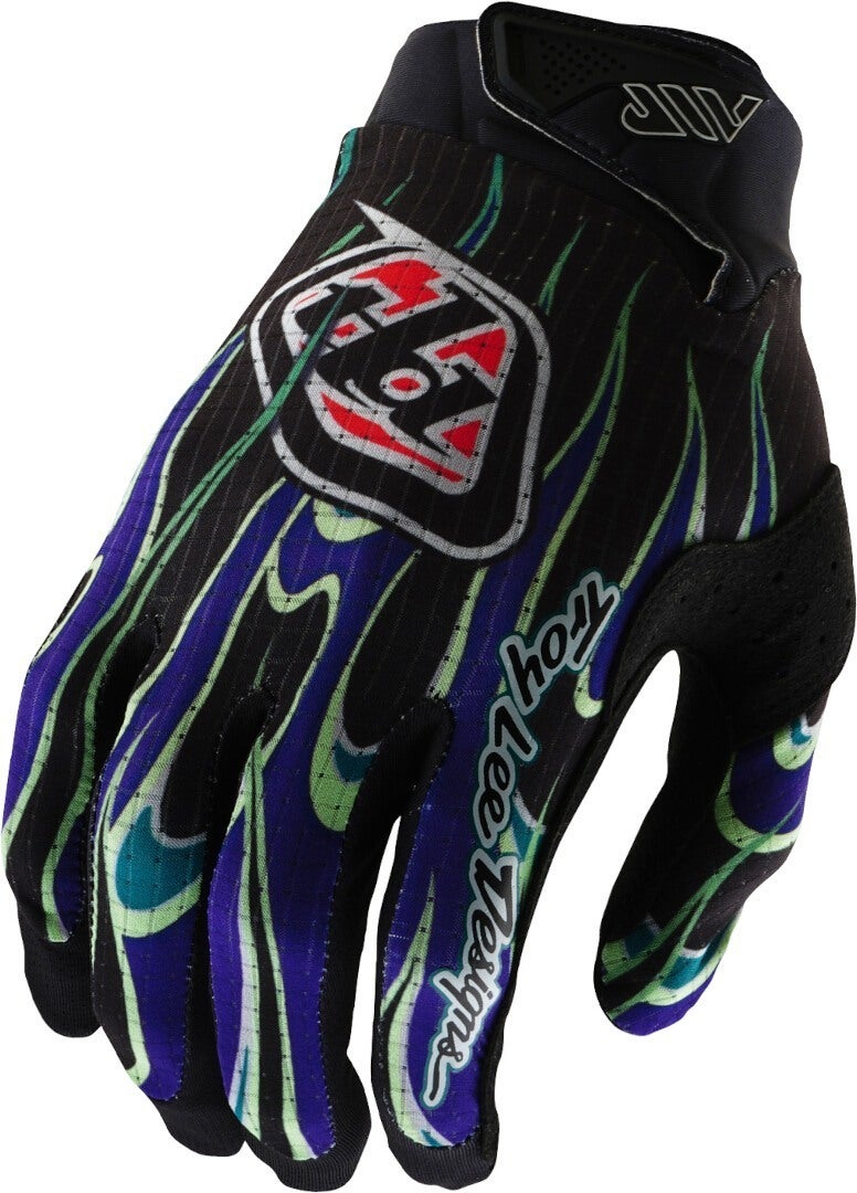 Troy Lee Designs Air Torched Перчатки для мотокросса M синий/зелёный 