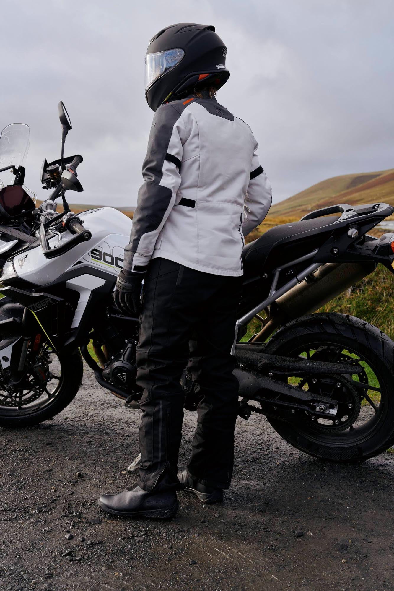 Richa Taurus vodootporna tekstilna ženska motociklistička jakna siva/crvena M Slika 10