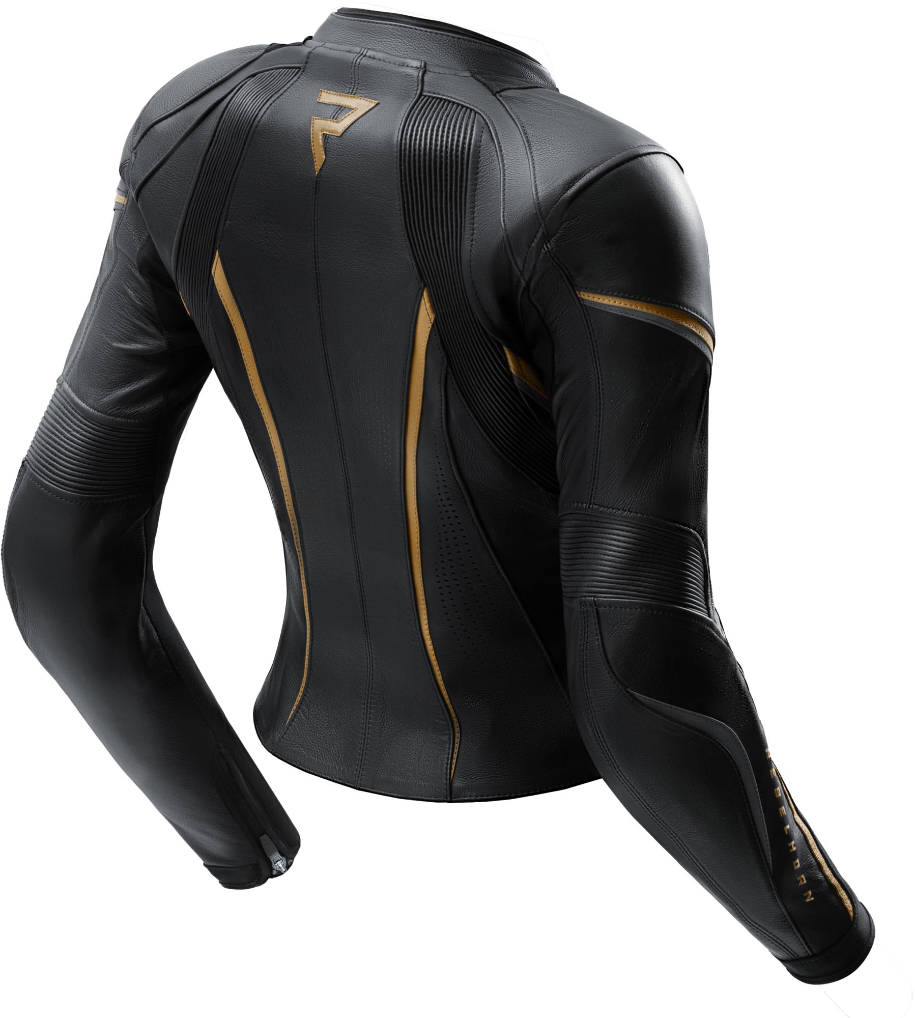 Rebelhorn Diva ST Damen Motorrad Lederjacke gold/schwarz 46 Abbildung 2