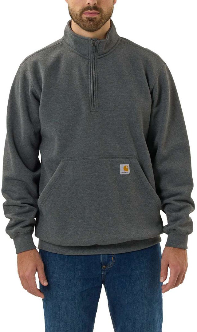 Carhartt Quarter-Zip Sweatshirt mørkegrå XXL Figur 3