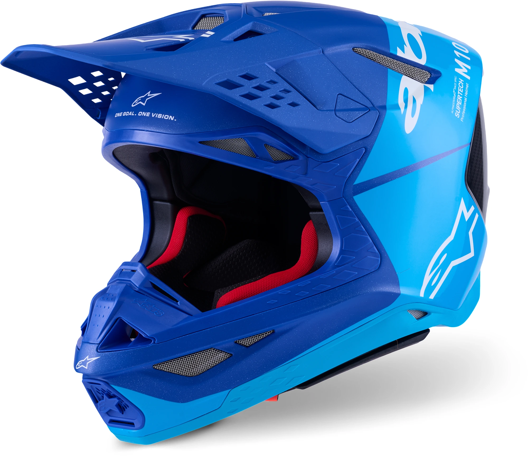 Alpinestars Supertech S-M10 Flood 2024 Cască de motocross albastru/negru XL (61/62) Figura 1