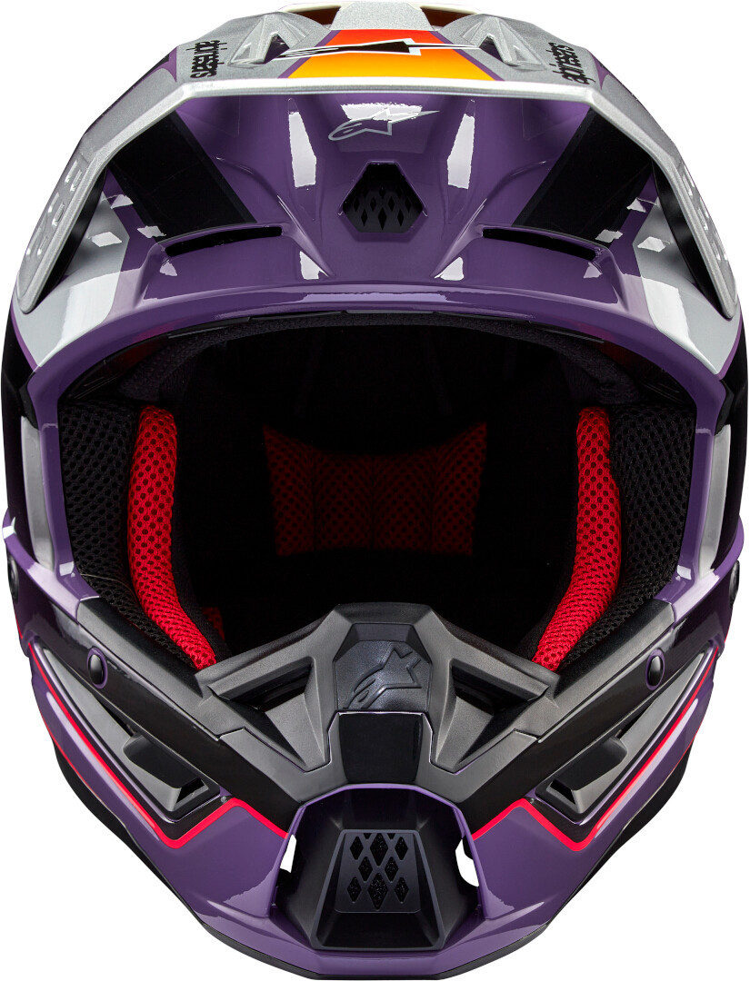 Alpinestars S-M5 Sail 2024 Cască de motocross Negru/Mov/Argintiu S (55/56) Figura 5