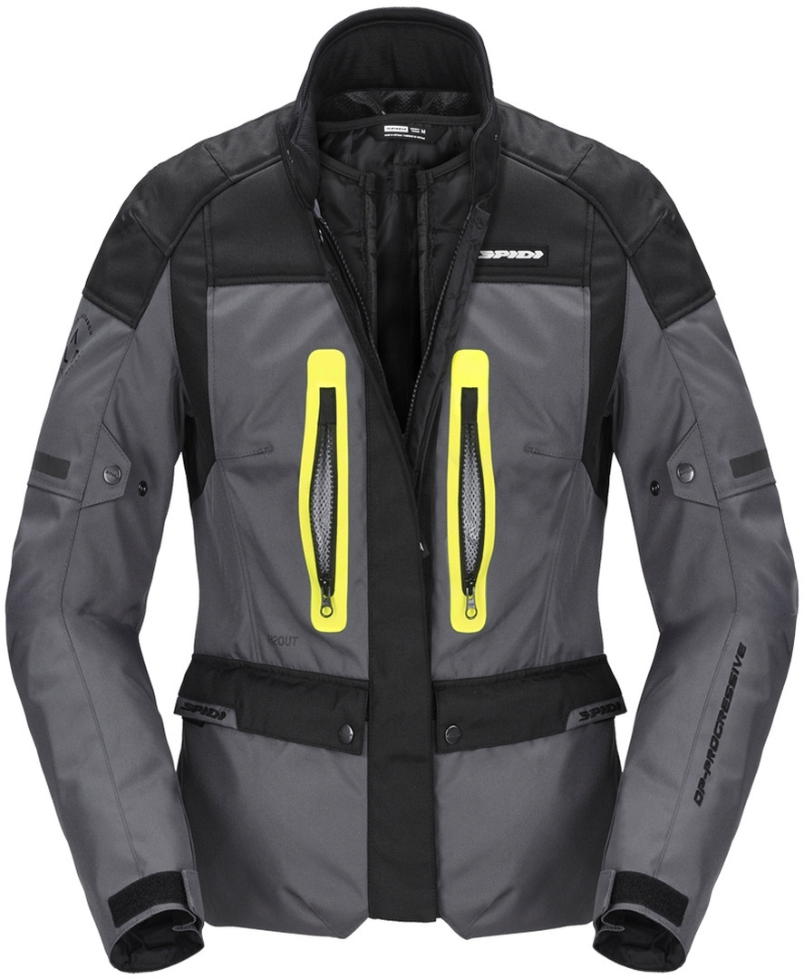 Spidi Traveler 3 H2Out Jachetă textilă pentru motociclete pentru doamne negru/gri/galben S Figura 2