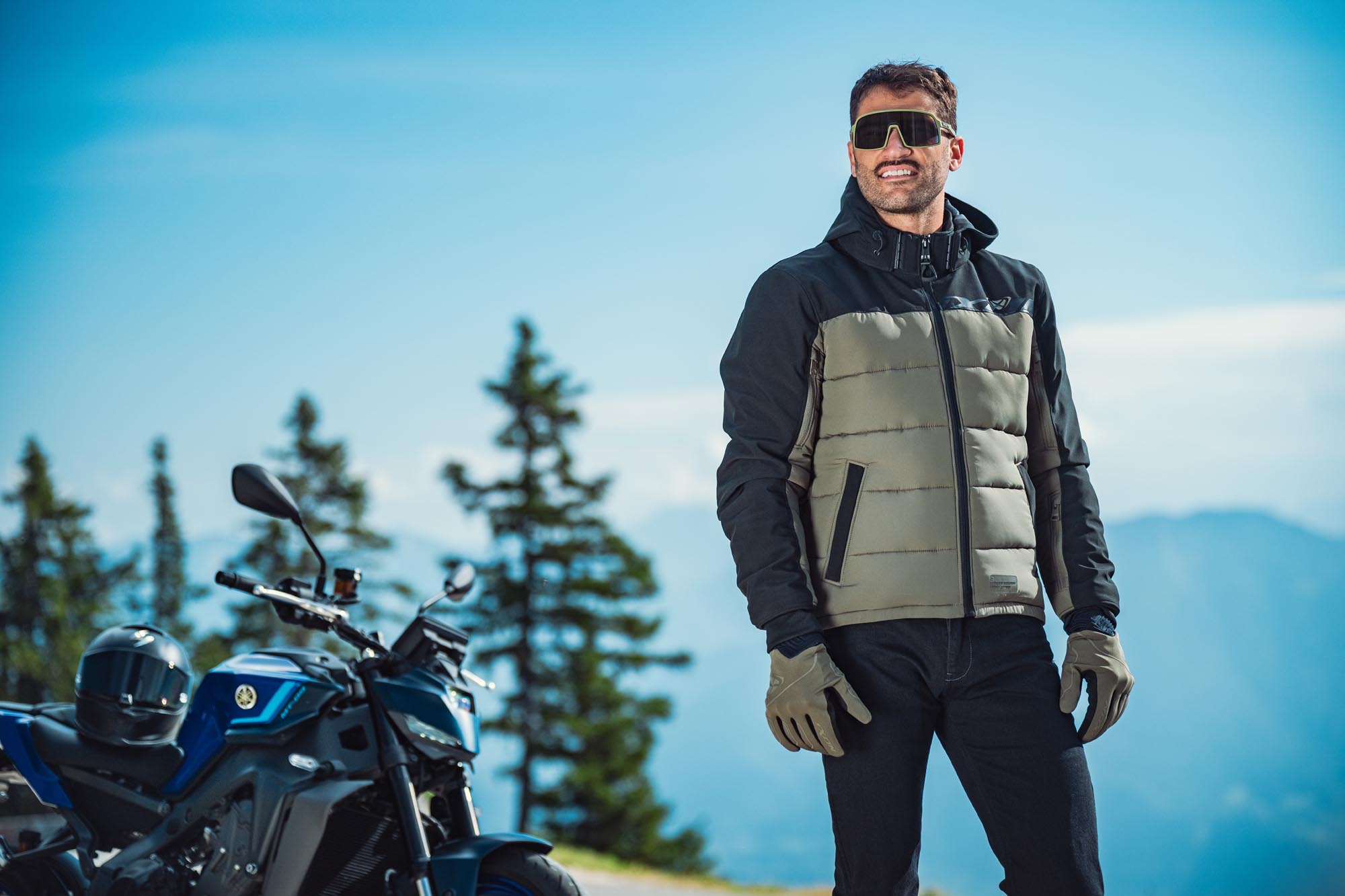Ixon Aspen Veste textile moto imperméable noir/vert L Figure 10