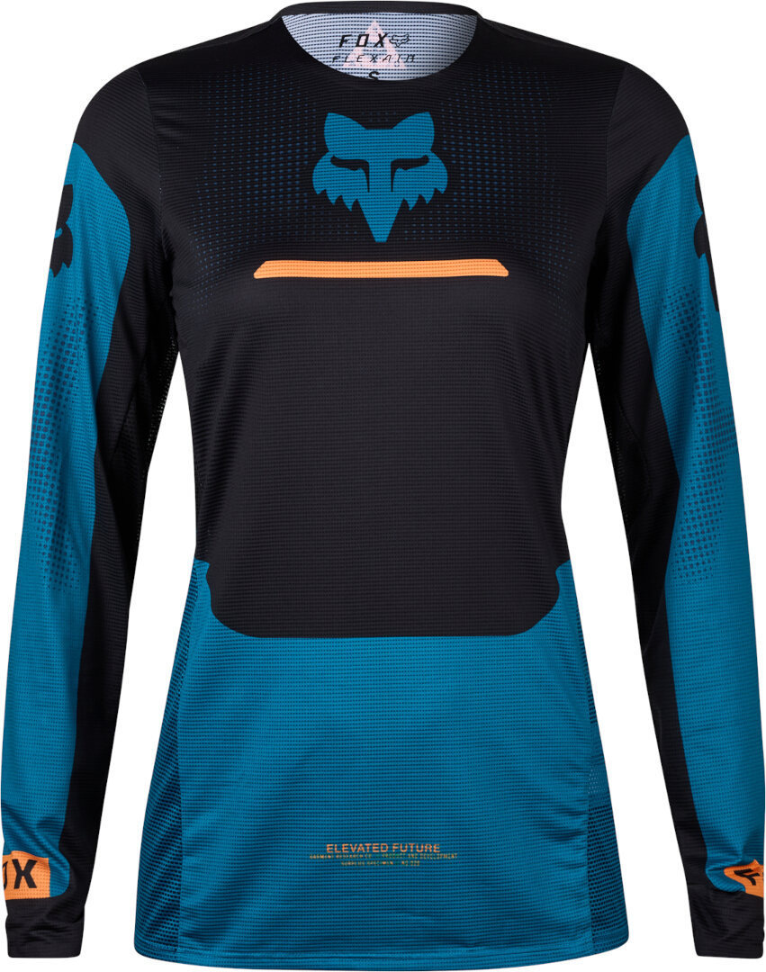 FOX Flexair Optical Motocross trøje til damer sort/blå M Figur 1