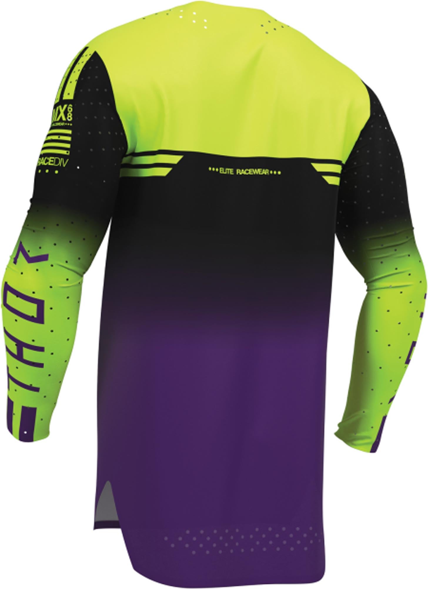 Thor Sportmode Geo Φανέλα μοτοκρός μωβ/κίτρινο L Γράφημα 4