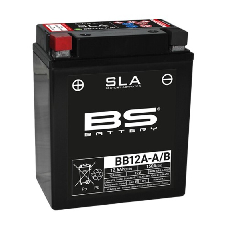 BS Battery Bateria SLA fără întreținere activată din fabrică - BB12A-A/B FA Figura 1