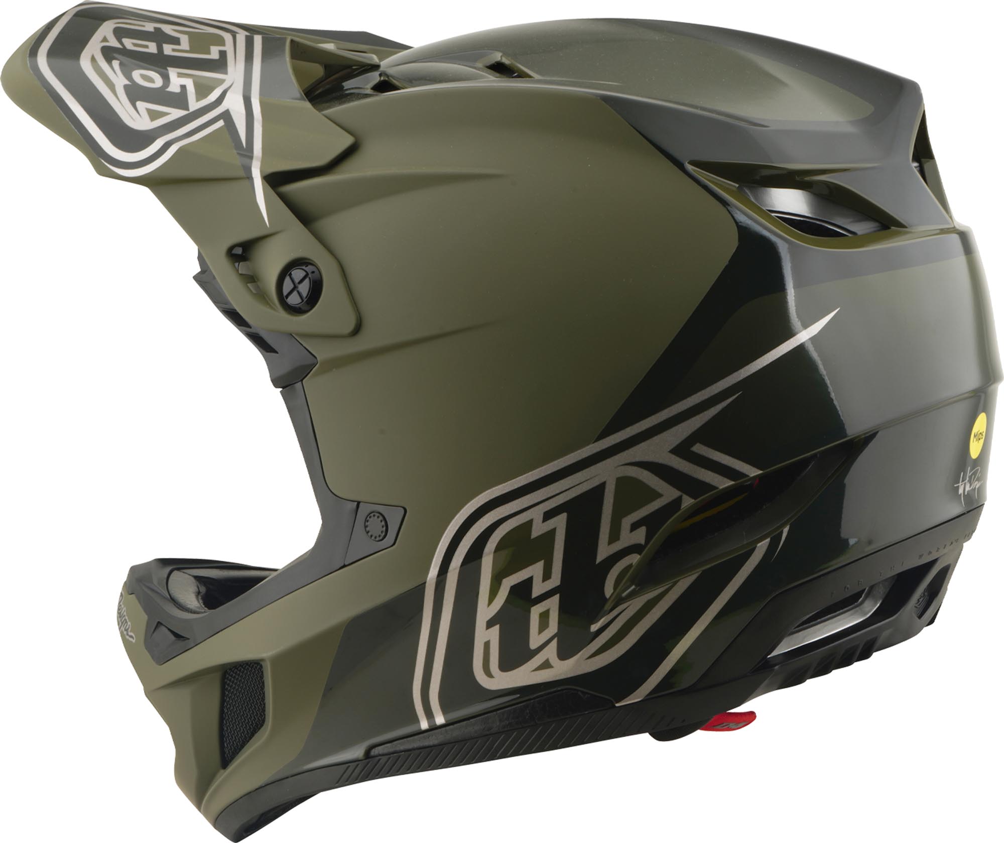 Troy Lee Designs D4 Polyacrylite MIPS Shadow Casque de descente vert mat M (57/58) Figure 6