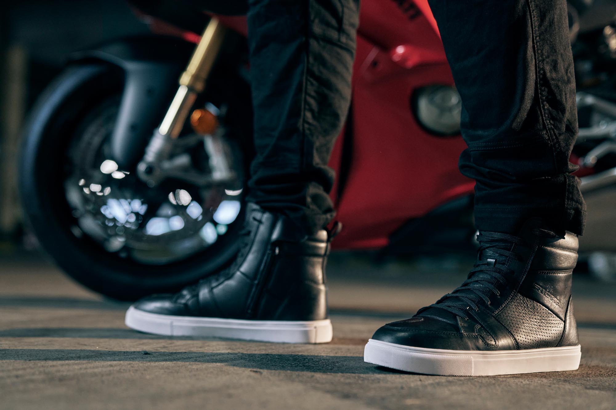 Richa Chaser Chaussures de moto imperméables Noir/Blanc 41 Figure 8