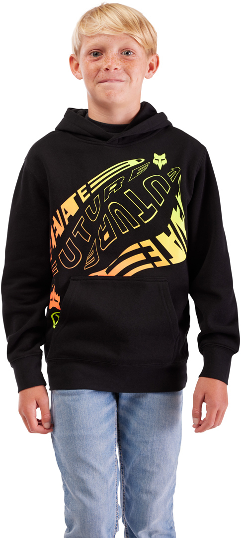 FOX Elevated Moletom com capuz juvenil preto YL Figura 4