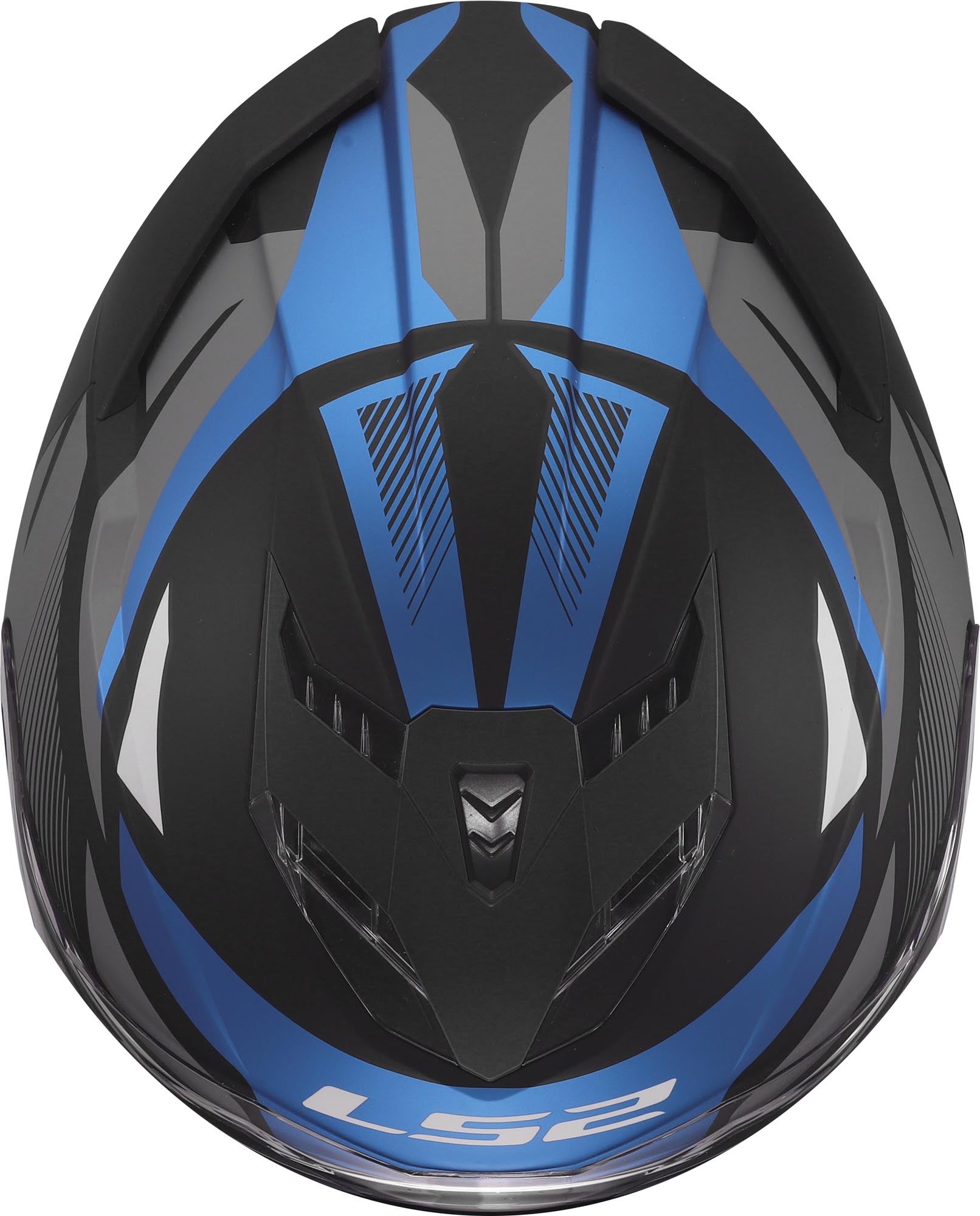 LS2 FF818 Storm III Komai Helmet black/blue XXS (51/52) Figure 8