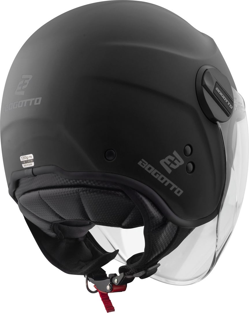 Bogotto H595-1 SPN Jet Helmet black matt XXL (63) Figure 2