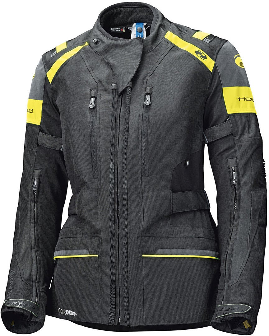 Held Tivola ST Damer Gore-Tex Motorcykel tekstiljakke sort/neon M Figur 1