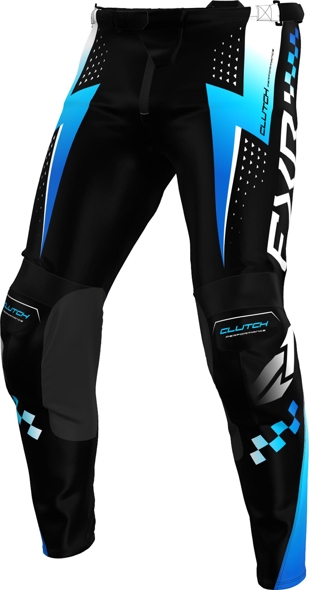 FXR Clutch Pro Motocross bukser sort/blå/hvid 40 Figur 1