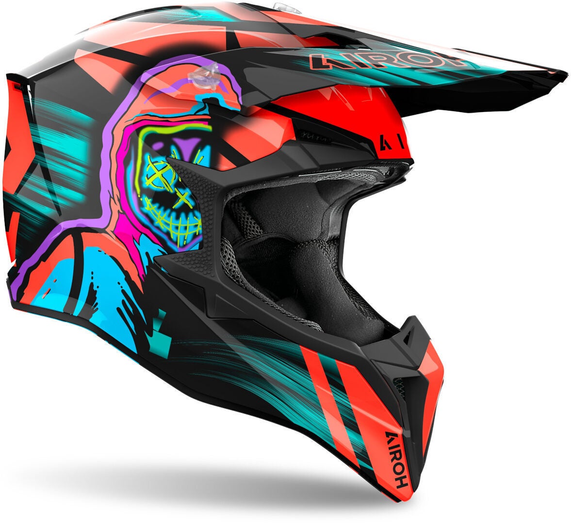 Side view of Airoh Wraaap Cyber Motocross Helmet