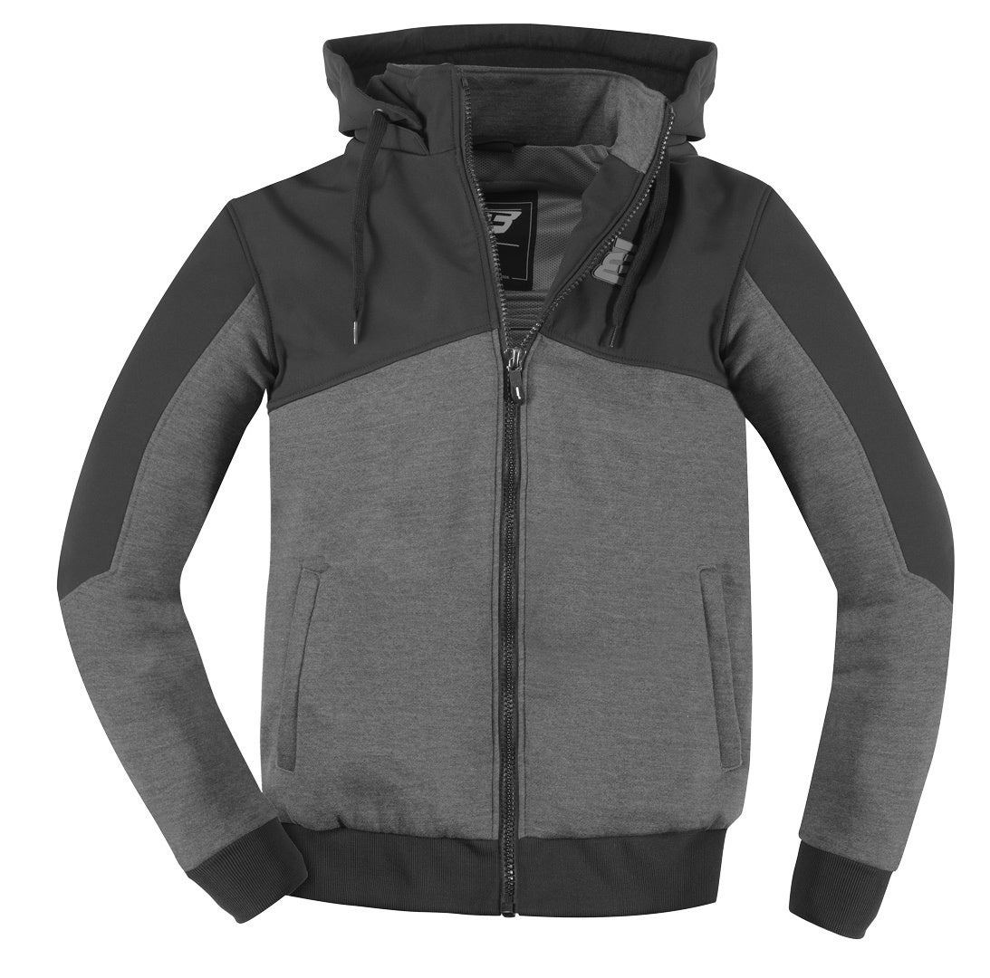 Bogotto Finish-R Motorcycle Zip Hoodie grey/black L Figure 4