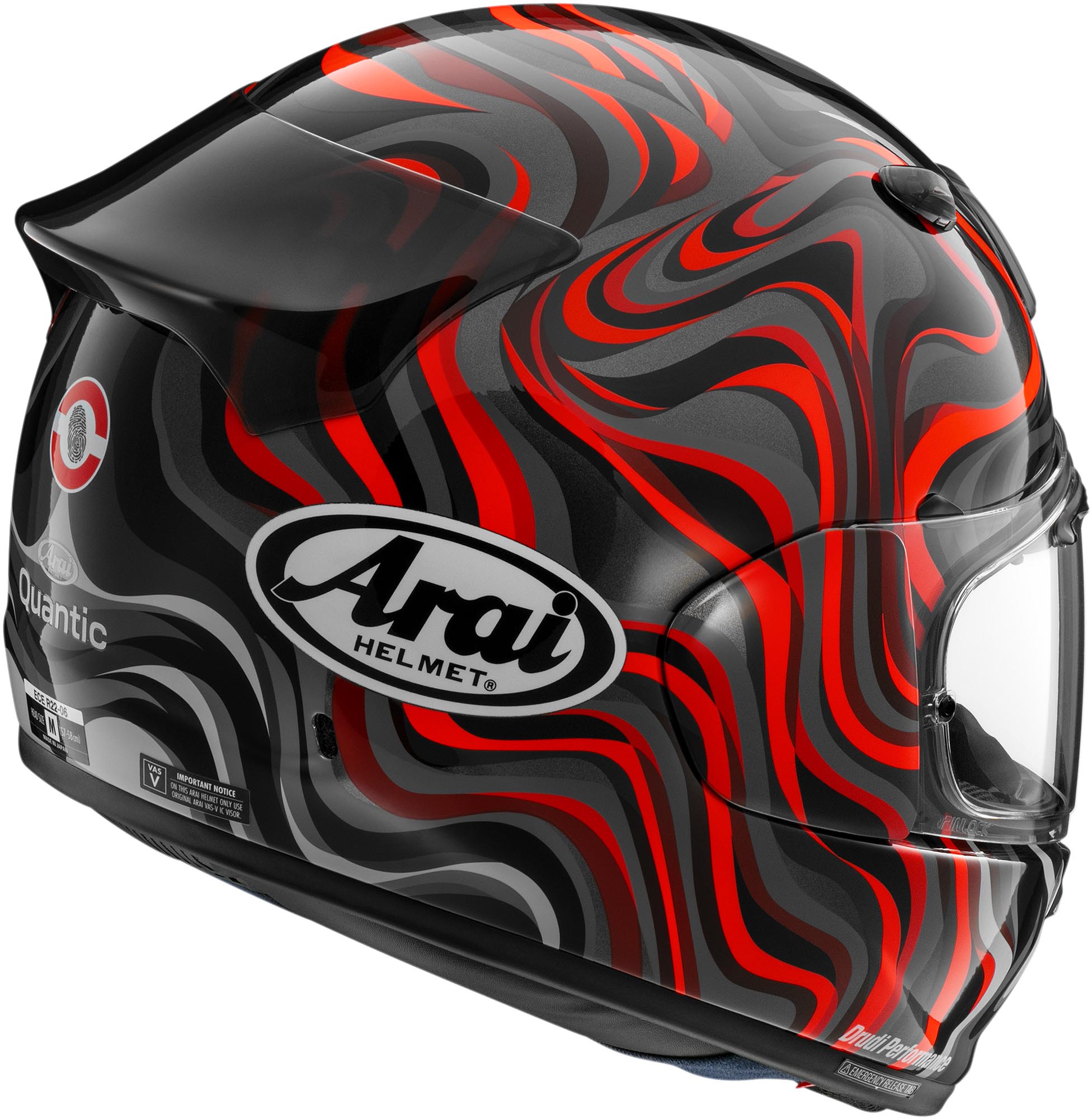Arai Quantic Swirl Helm rot L (59/60) Abbildung 2