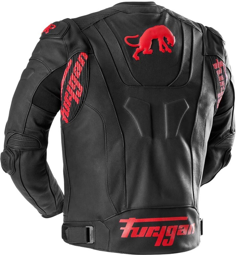 Furygan Raptor Evo 3 機車皮夾克 黑/紅 M 圖2