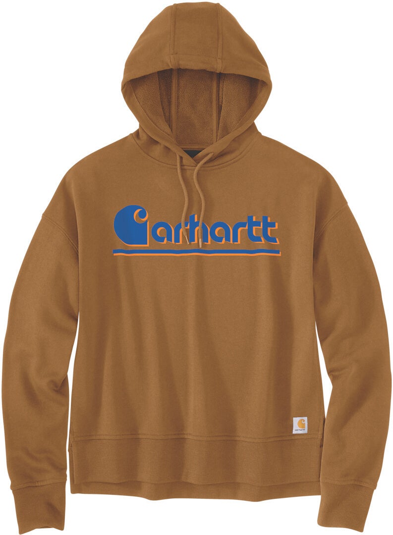 Carhartt Loose Fit Fall Graphic レディースパーカー 茶色 XL 図1