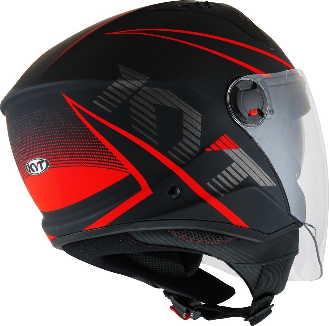 KYT D-City Colorful Jet Helmet red matt M (57/58) Figure 2