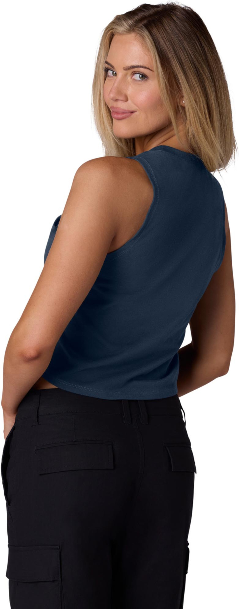 FOX Absolute Camiseta de tirantes de mujer azul oscuro L Figura 4