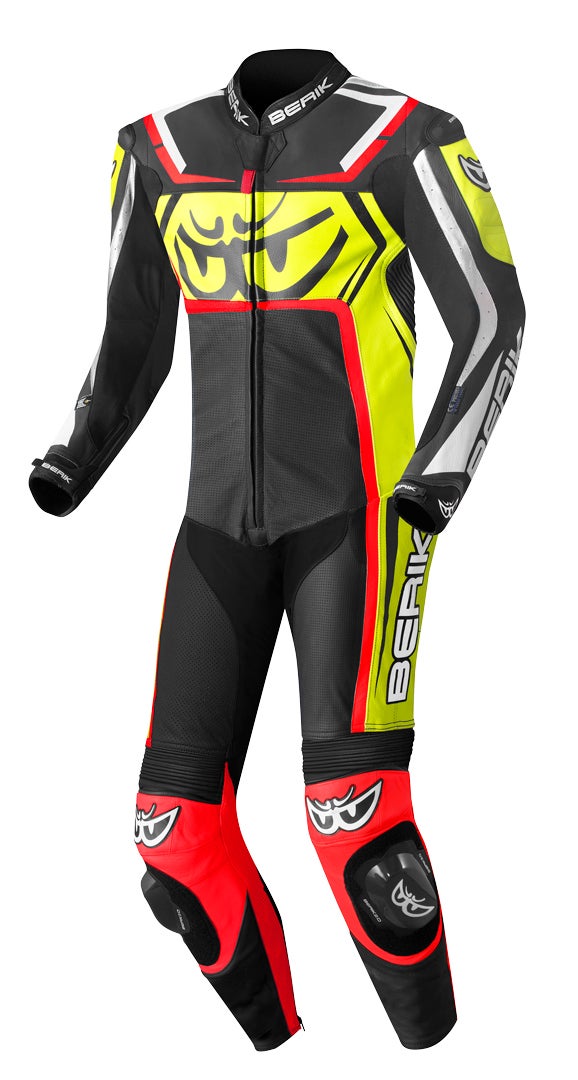 Berik Race-Tech One Piece Motorcycle Leather Suit black/red/yellow 54 Figure 1