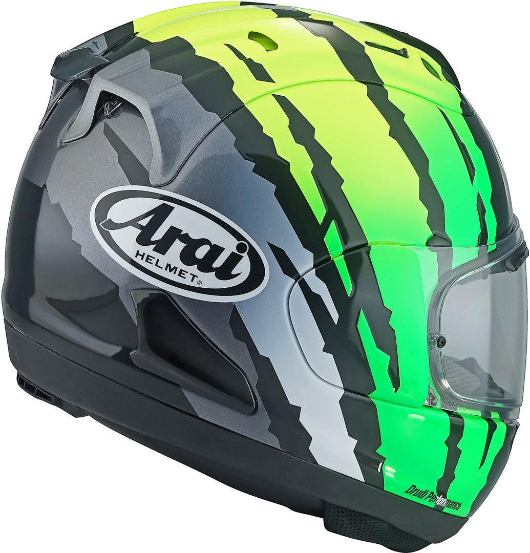 Arai RX-7V Evo Blade Helm Geel/Groen XL (60/61) Figuur 2