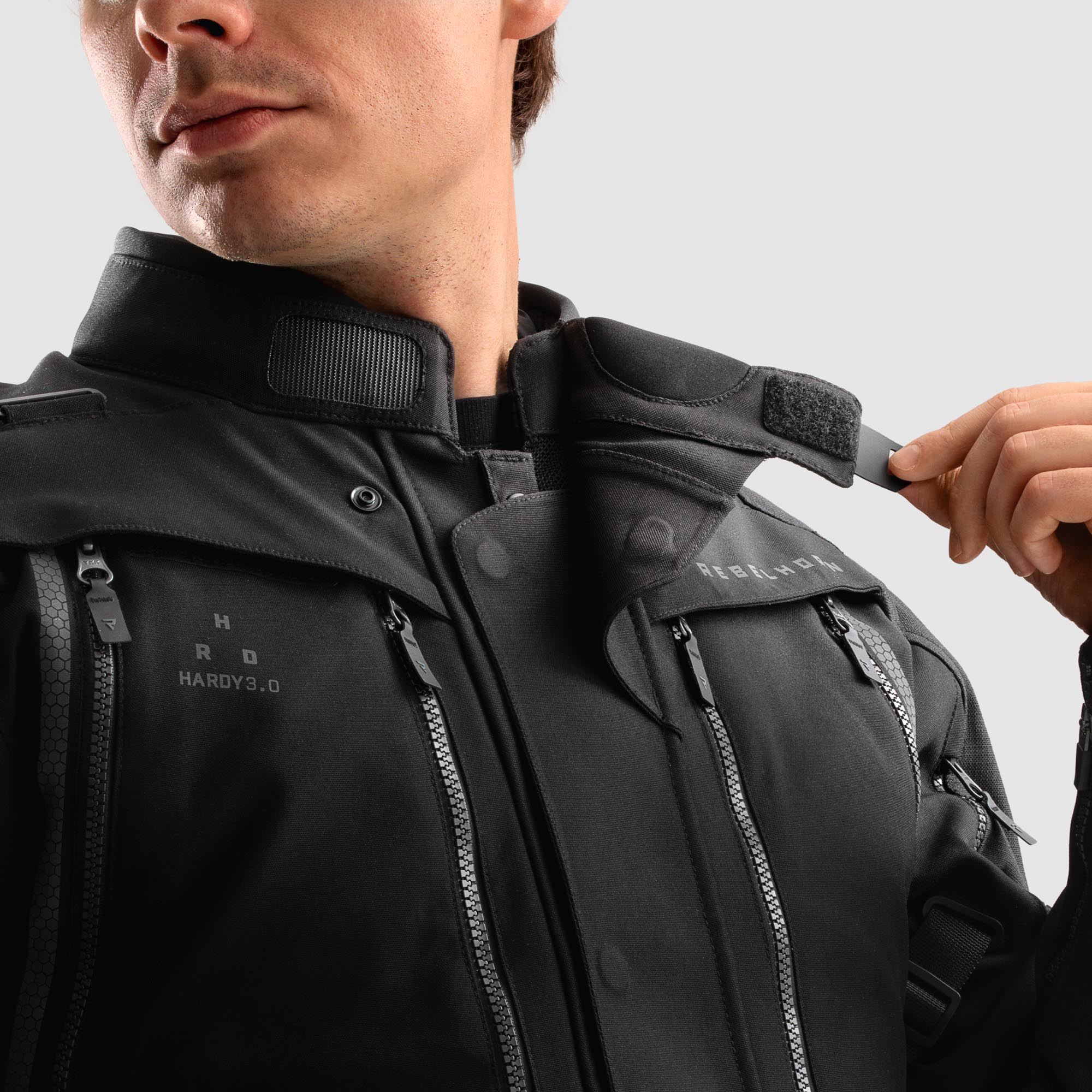 Rebelhorn Hardy 3.0 waterproof Motorcycle Textile Jacket black M Figure 10
