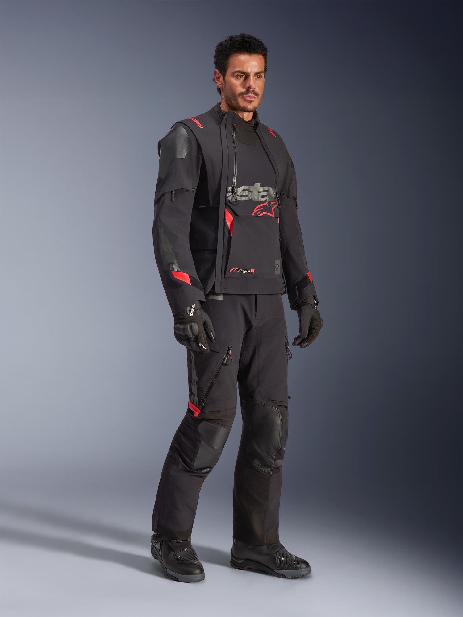 Alpinestars Harok Pro Drystar XF vattentät motorcykel textil jacka svart S Figur 9